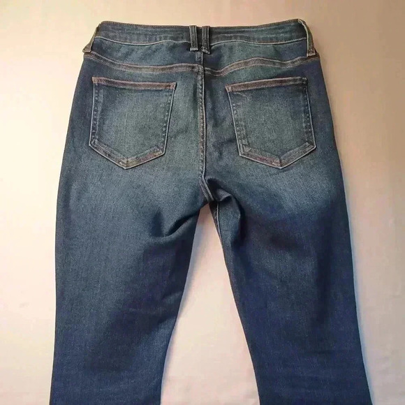 Jelly Jeans Denim Size 7 Chewed Edge Hem Mid Rise Medium Wash Skinny Leg - Picture 6 of 10